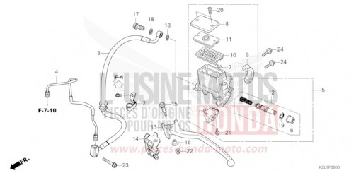 REAR BRAKE MASTER CYLINDER ADV350AP de 2023